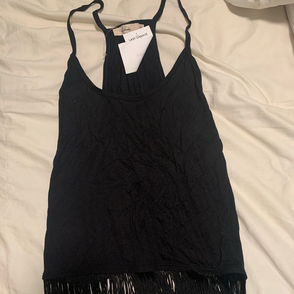 Black long strap Shirt